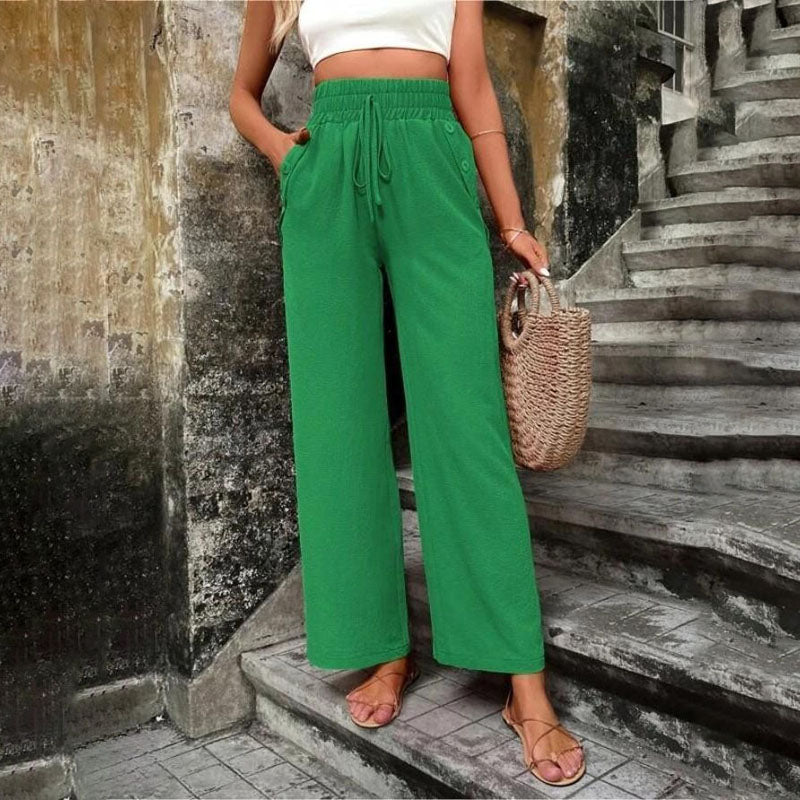 W&W Mode | Farbige Luftige Sommerhosen Damen Mit Weitem Bein Für Frauen