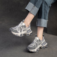 Damen Sportliche Chunky Sneakers mit atmungsaktiver Oberflächenstruktur und innovativer Sohlentechnologie WW