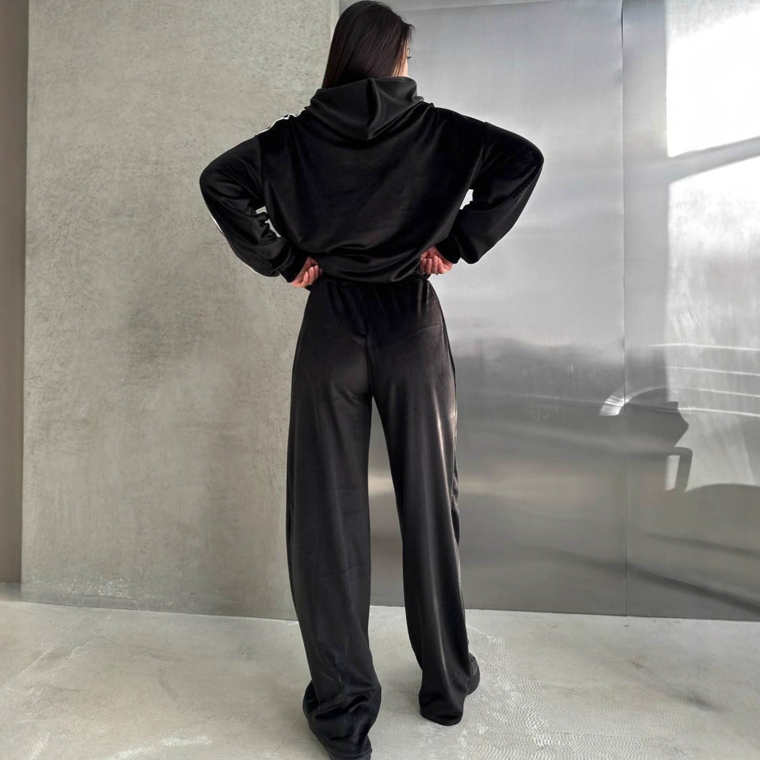 Damen Sportliches Fleece-Set mit weitem Schnitt WW
