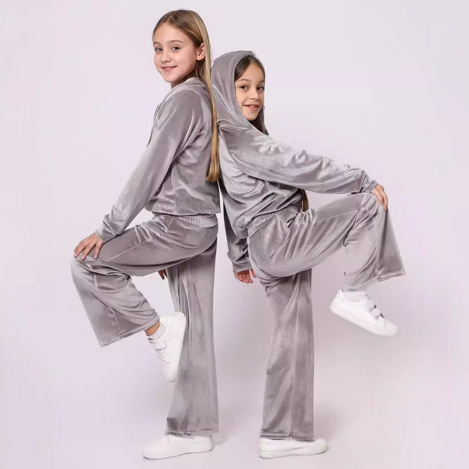 Damen Sportliches Fleece-Trainingsjacken-Set WW
