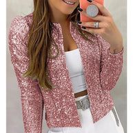 Damen Glitzernde Strickjacke WW