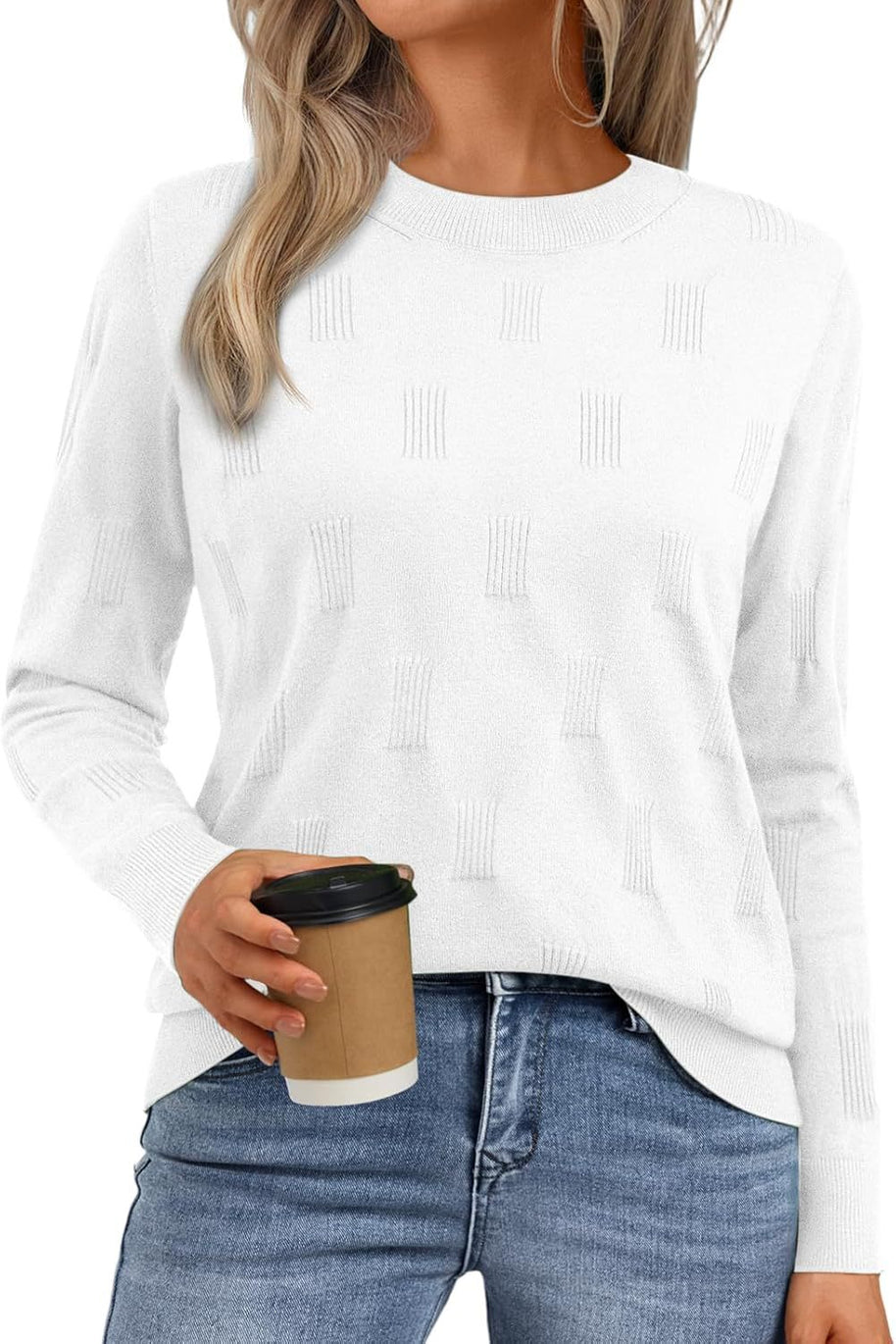 Damen Strickpullover mit strukturiertem Muster und lässigem Schnitt WW
