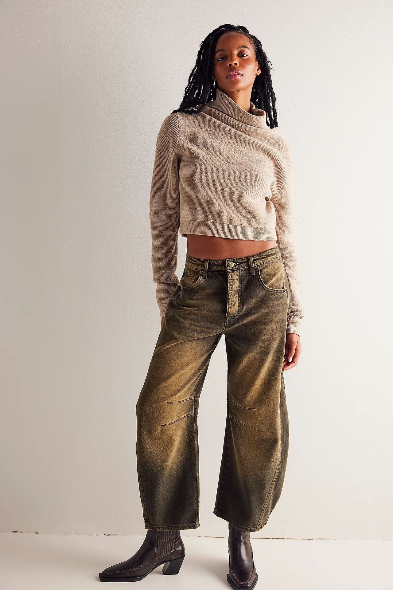 Damen Baggy-Jeans im Modernen Stil WW
