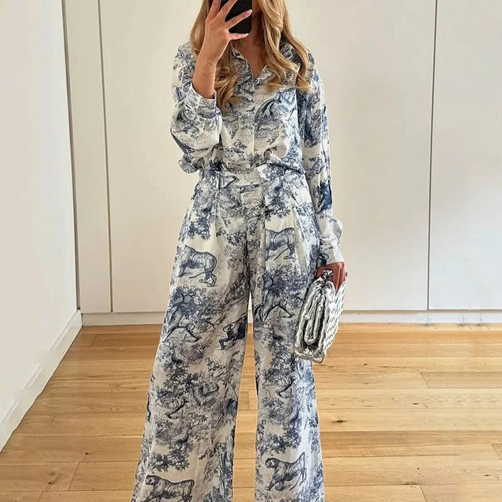 Damen Jumpsuit mit floralen Mustern und eleganter Passform W&W Mode