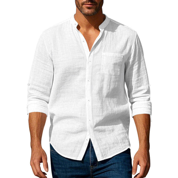 Herren leichtes Leinenhemd W&W Mode