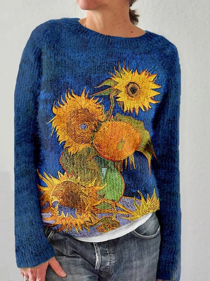 W&W Mode | Bequemes Sweatshirt mit Blumenmuster