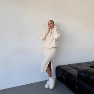 Damen Sportlicher Strickpullover mit kurzem Reißverschluss WW