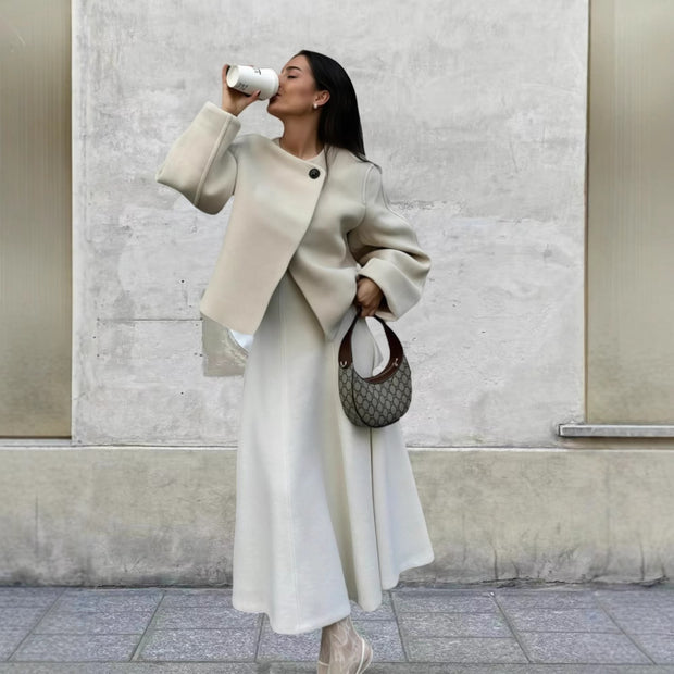 Damen Schulterjacke mit voluminösen Ärmeln und schickem Schnitt WW