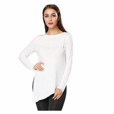 Damen asymmetrisches Langarmshirt WW