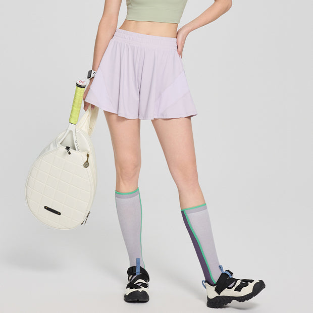 Damen sportliche Laufshorts mit innovativem Doppelschichtendesign WW