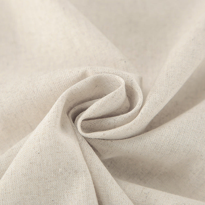 W&W Mode | Lange Kleid Baumwoll Leinen Mischung Hohe Taille Wickel Ärmelloses Kragenförmiges Design