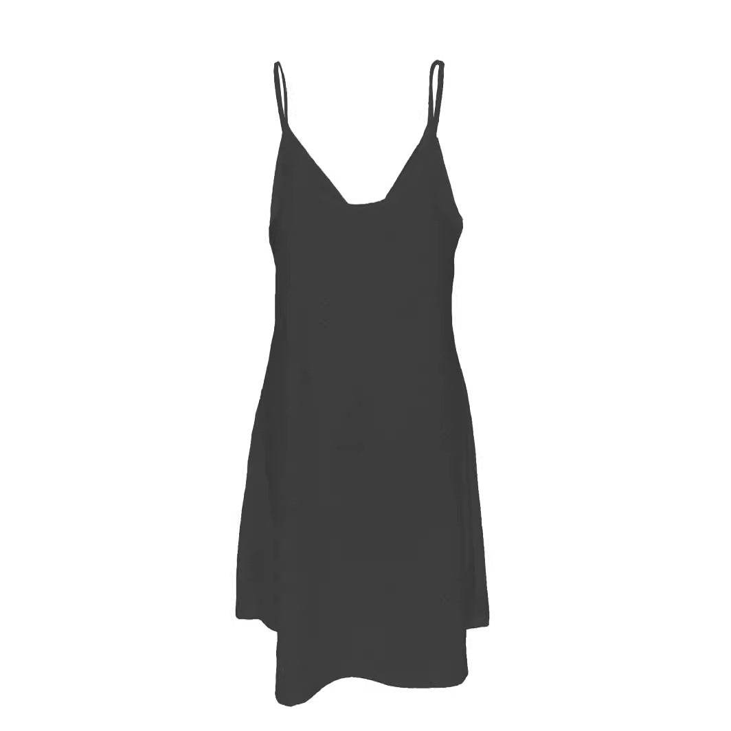 Damen luftiges V-Ausschnitt Kleid im lässigen Stil W&W Mode