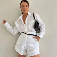 WW | Set Casual in zwei Teilen Hemd und Shorts