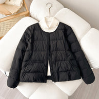 Damen Bequeme gesteppte Freizeitjacke mit hochschließendem Kragen und seitlichen Taschen WW