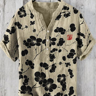 WW | Japanisches Hemd Aus Leinenmix