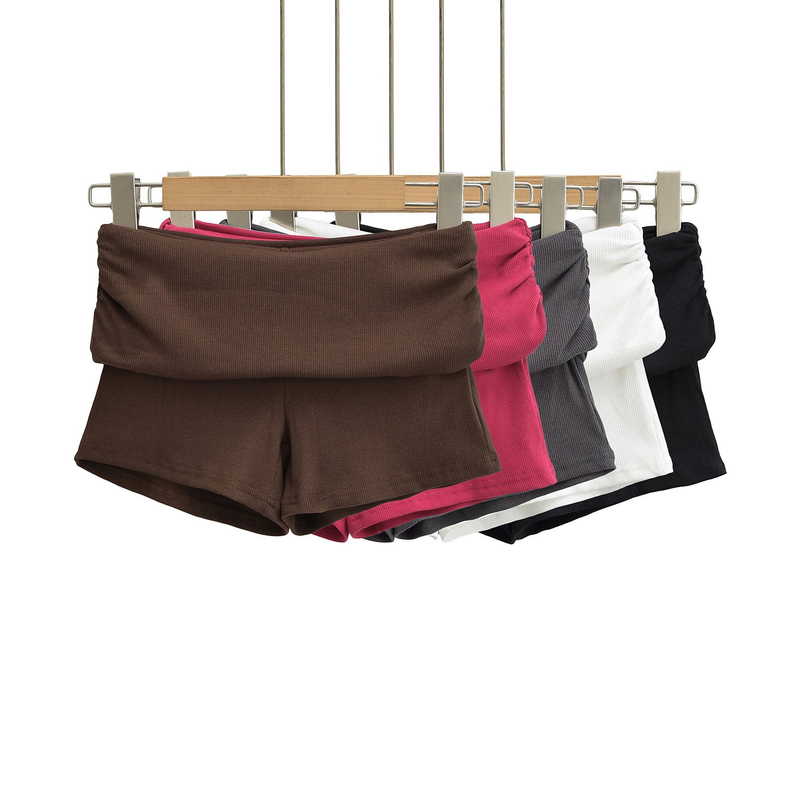 Damen Sportliche Jersey-Shorts mit breitem Bündchen WW