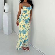 WW | Taillenbedeckendes Slim Hip-Wrapping Sling Dress
