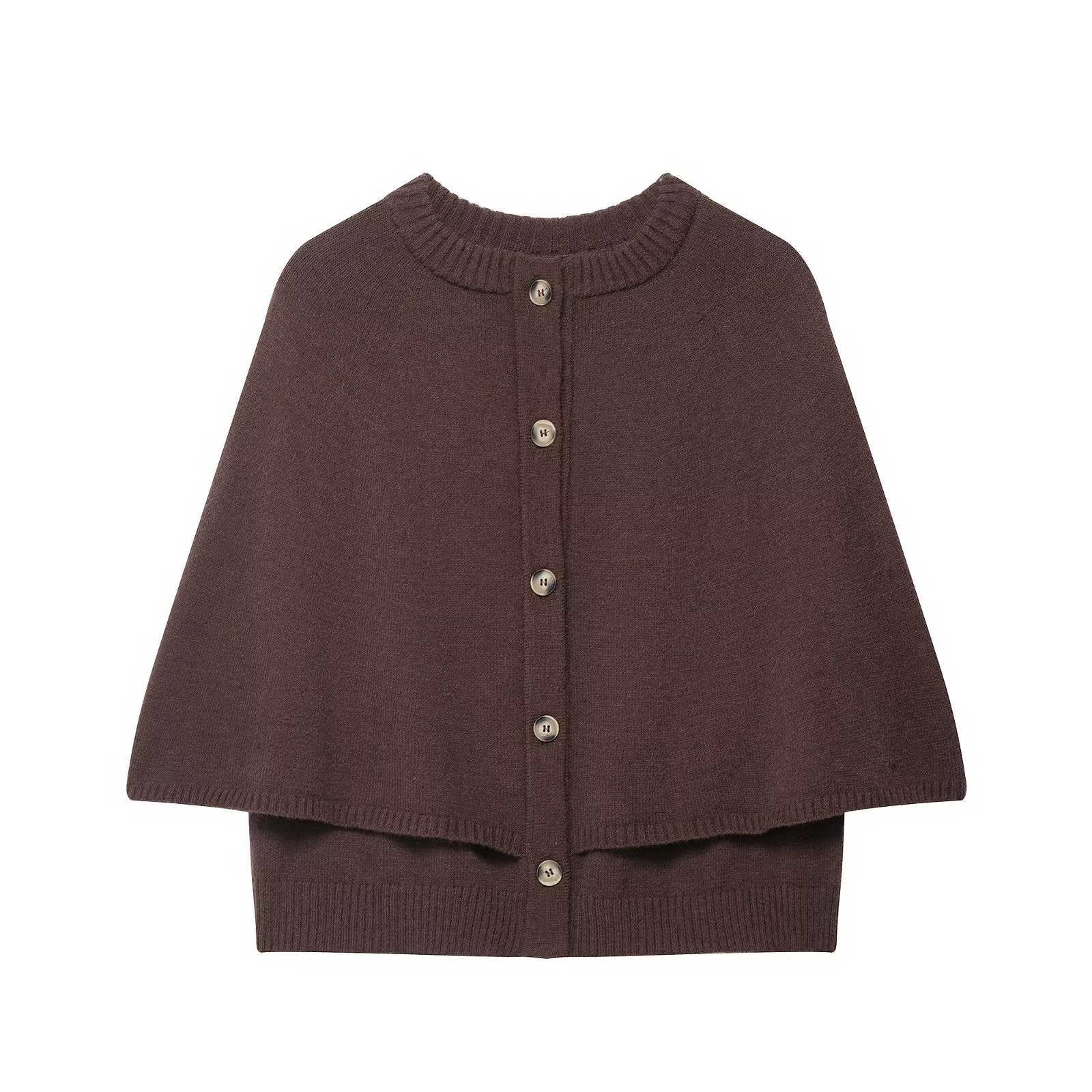 Damen Strick Poncho WW