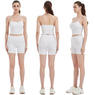 Damen Sportliches Top und Shorts Set WW