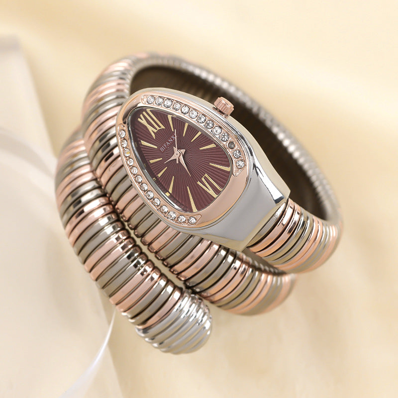 W&W Mode | Schlangenuhr Mit Quarzbewegung Und Persönlichem Armband