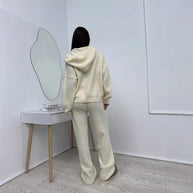 Damen Strick-Set mit weitem Schnitt und weitem Bein WW