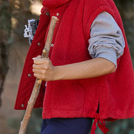 Damen Sportliche Fleece-Jacke mit hohem Kragen und Weitenregulierung WW