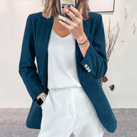 Damen Cordblazer mit feiner Textur und eleganten Details WW