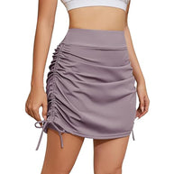 Damen Sportlicher Minirock mit Raffung WW