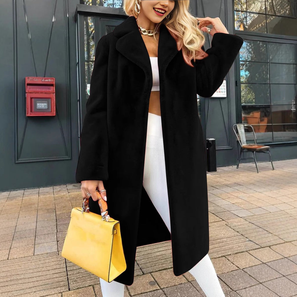 Damen modischer langer Mantel