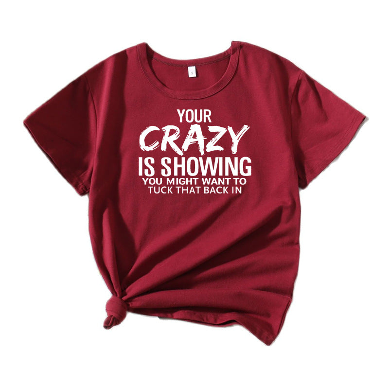Frauen Quirky Grafik Statement T-Shirt WW