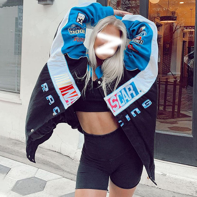 Damen sportliche Oversize-Jacke WW