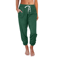 Damen Bequeme und lässige Jogginghose mit elastischem Bund und seitlichen Taschen WW