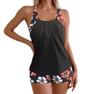Damen Badeanzug-Set mit stilvollem Blumenmuster WW