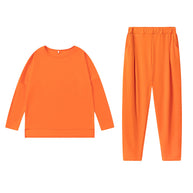 Damen Sportliches Sweat-Outfit mit elastischem Bund und geräumigen Taschen WW