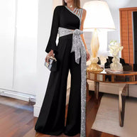 WW | Off-Shoulder Weite Bein Hose Set