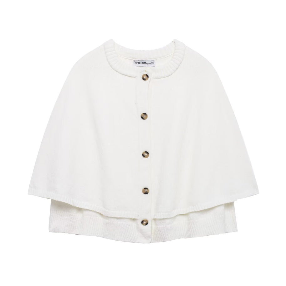 Damen Strick Poncho WW