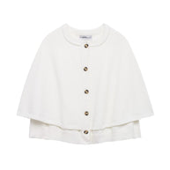 Damen Strick Poncho WW