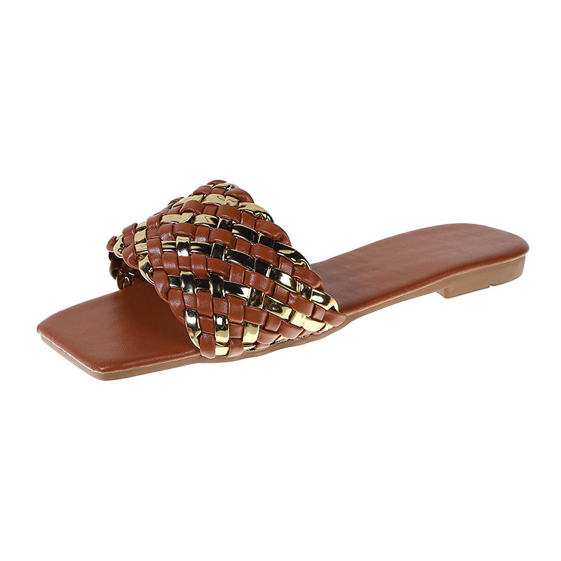 Damen hochwertige geflochtene Sandalen WW