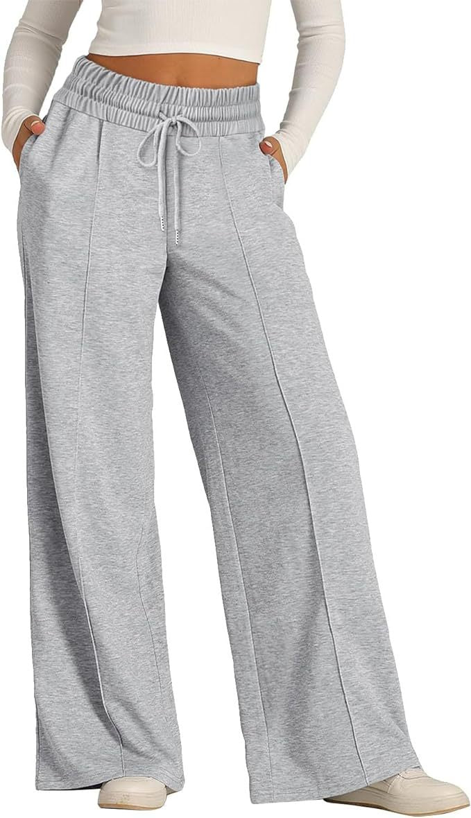 Damen Bequeme und lässige Freizeithosen mit elastischem Bund und seitlichen Taschen WW