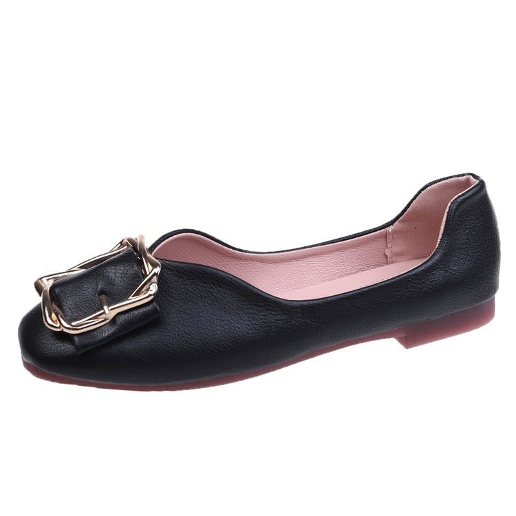 Damen Ballerinas mit dekorativer Schnalle und luxuriösem Innenfutter W&W