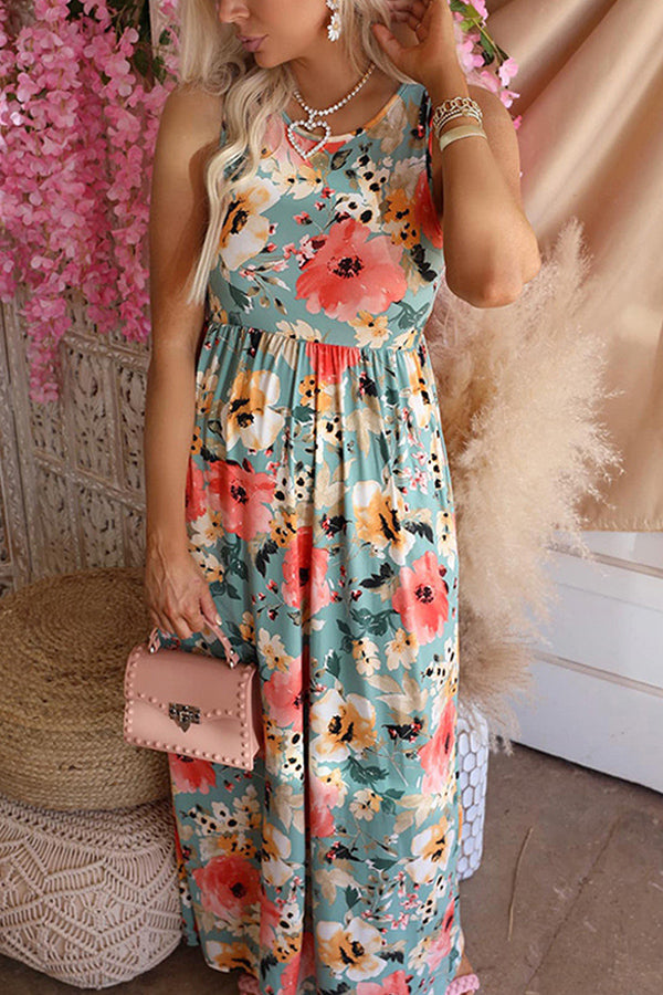 WW | Was für Ein Schönes Leben Floral Maxi Kleid