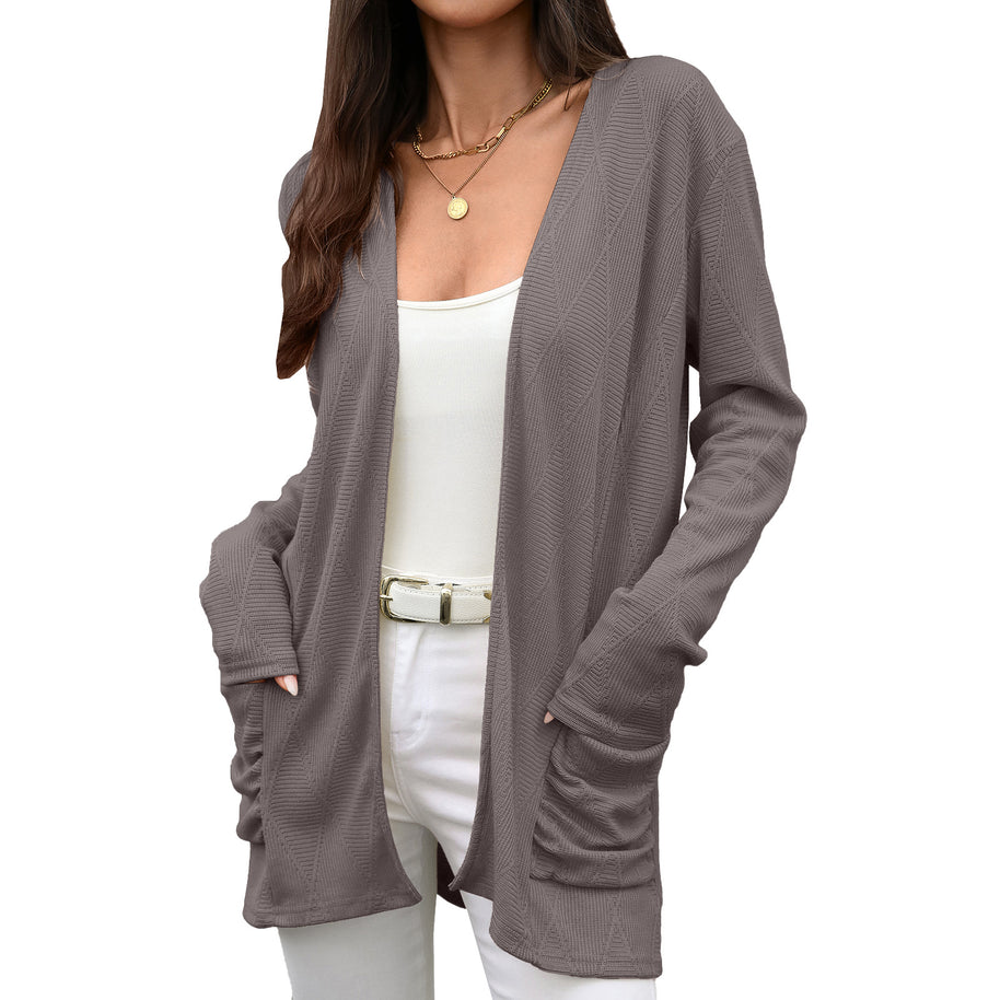 Damen Wickeljacke mit strukturierter Oberfläche WW