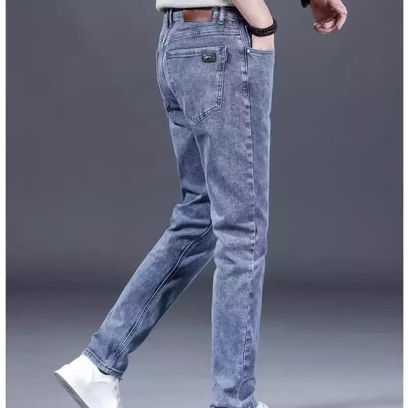 Herren modische Slim-Fit Jeans aus weichem Denim WW