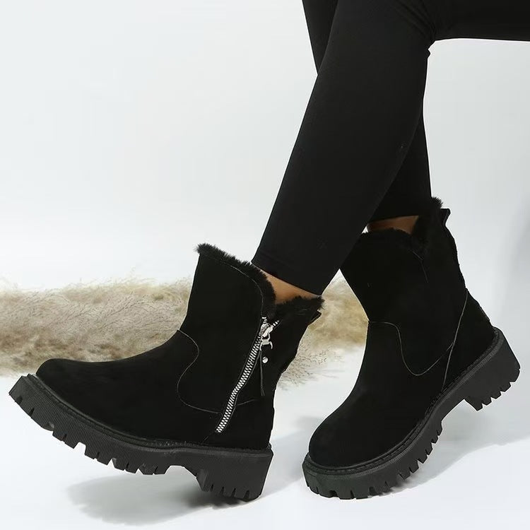 Damen Winterstiefel mit weichem Futter und robustem Profil WW