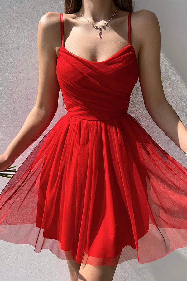 WW | Home Before Daylight A-Linie Tüll Mini Kleid