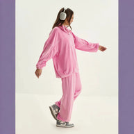 Damen Sportliche Fleece-Jacke mit hohem Kragen WW