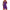 Damen asymmetrisches Kleid mit transparenten Puffärmeln und schimmernden Akzenten WW