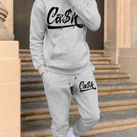 Damen Sportliches Hoodie und Jogginghose Set mit auffälligem Schriftzug WW