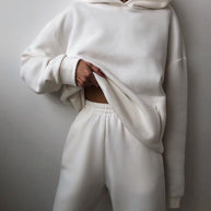 Damen Sportliches Loungewear-Set mit oversized Hoodie und bequemen Jogginghosen WW
