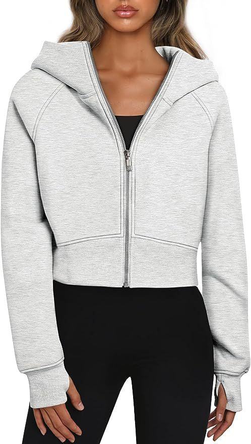 Damen lässige Kurzjacke mit Kapuze WW